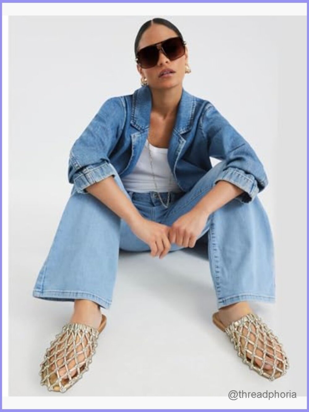 Woven Mesh Flat Sandals Slide Braided Mules Dressy Comfort Slip On Summer - Picture 2 of 7